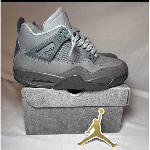 Size 5.5 - Nike Air Jordan 4 Retro SE GS Wet Cement Men's Shoes Ships Now - Picture 1 of 10